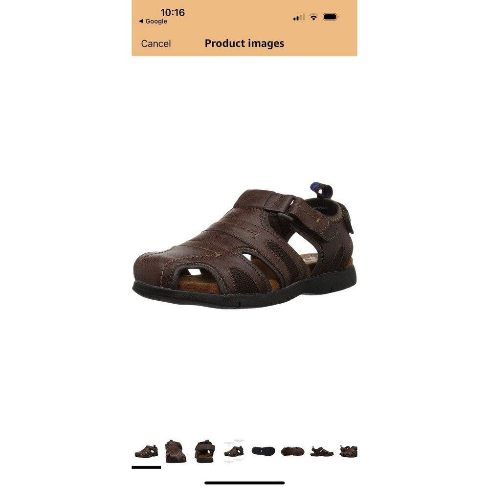 Nunn Bush Dual Comfort Men’s Fisherman Sandals Size 10 W(EEE) NWT Tan - Picture 15 of 15
